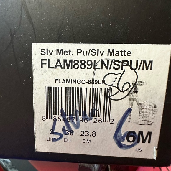 Pleaser Silver Platform High Heels - Picture 9 of 9